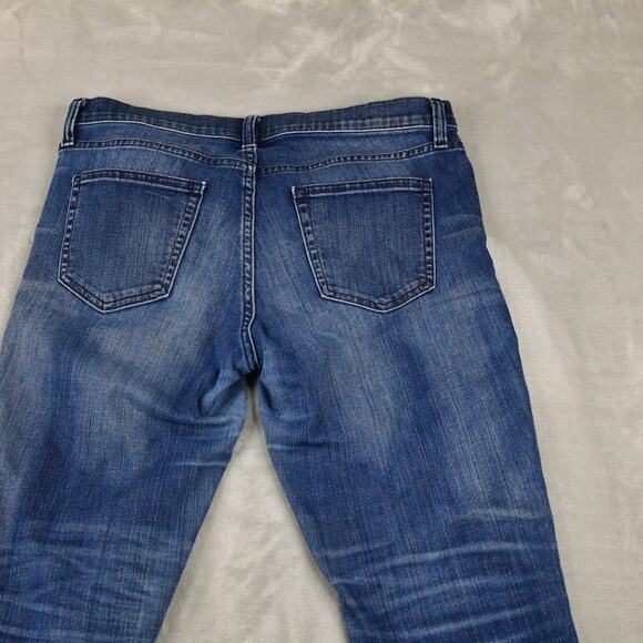 Gap 1969 Girlfriend Jeans Womens 30r (32x27 Meas) Blue Denim - Picture 6 of 10